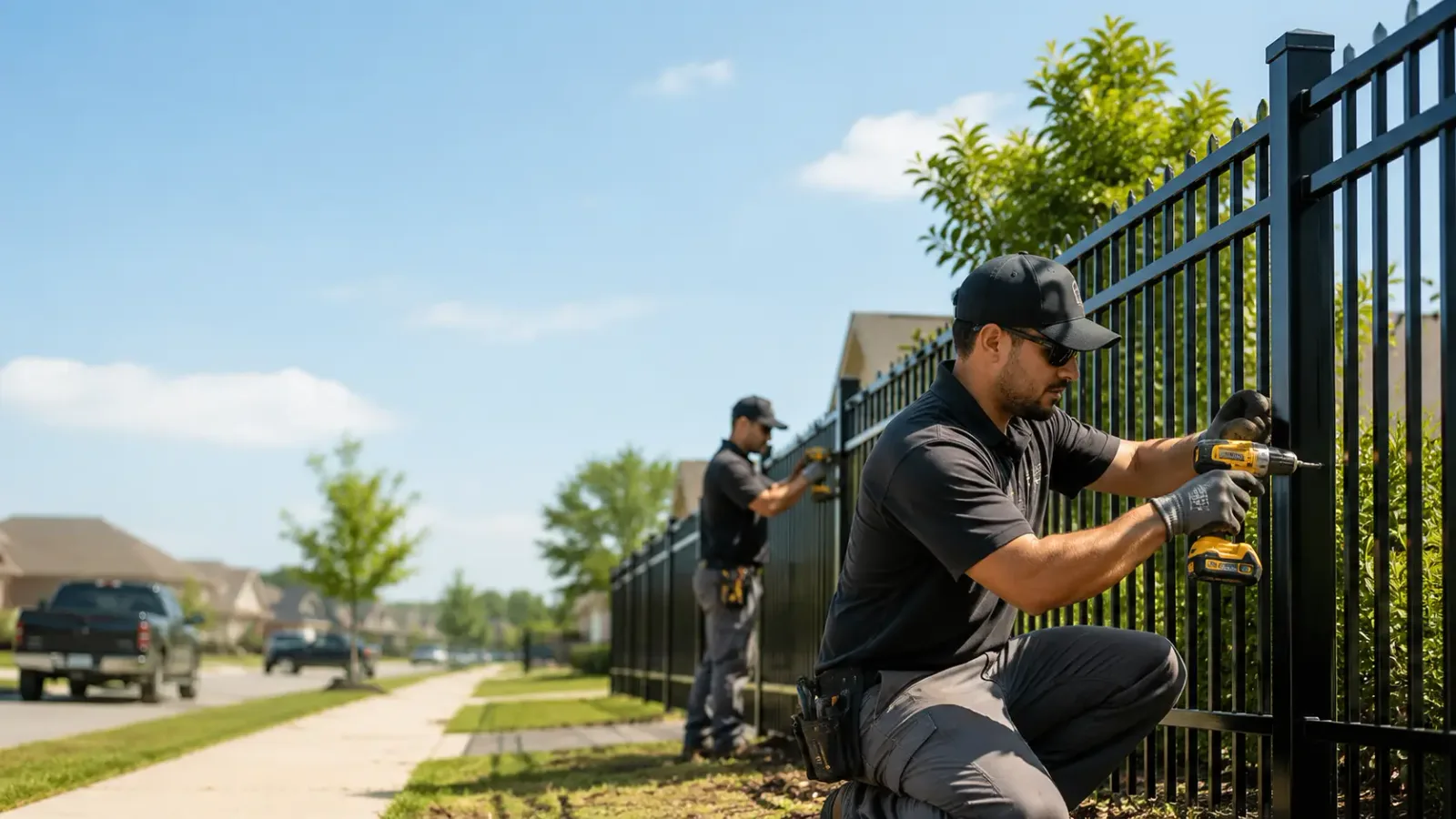 Metal Fence Installation in Carrollton, TX